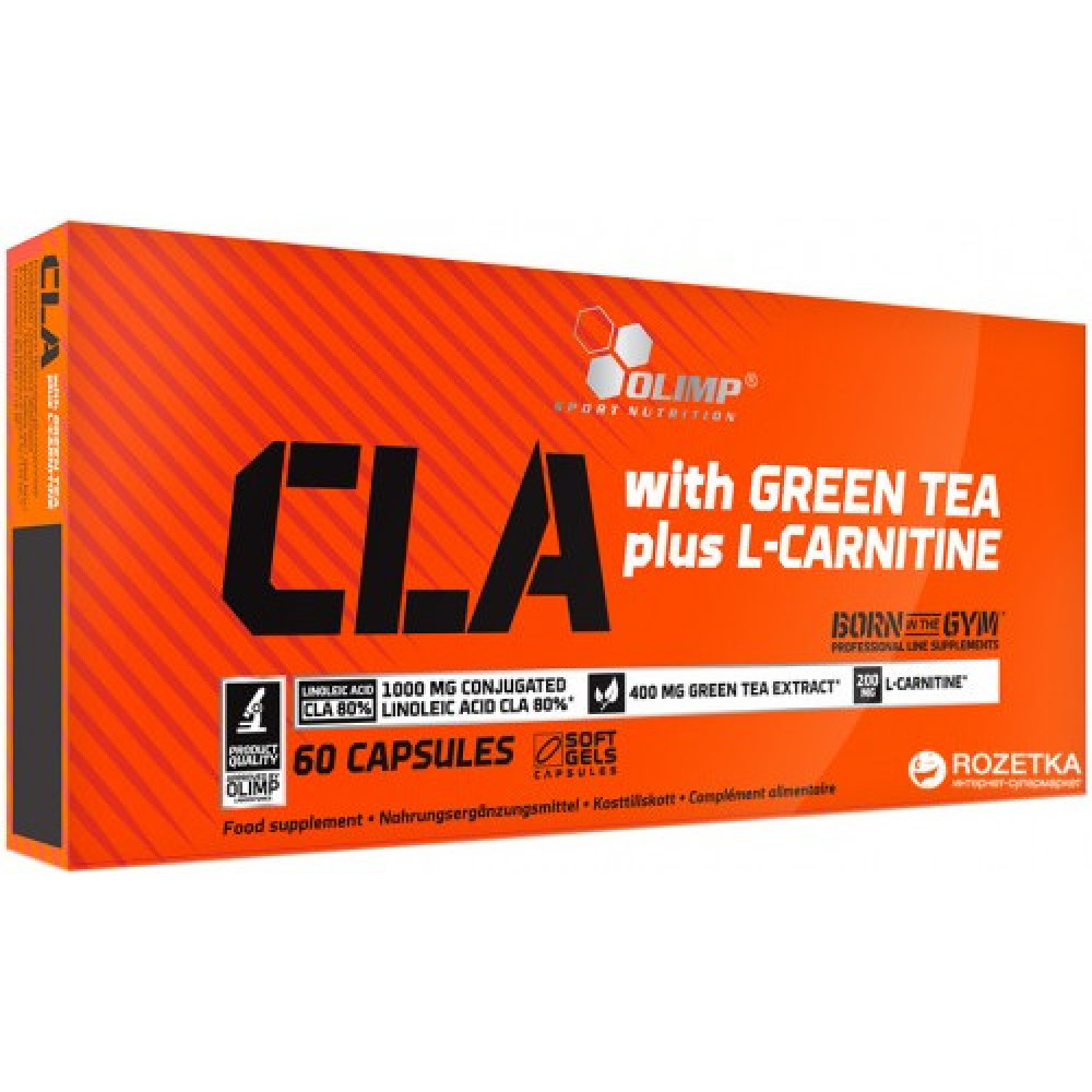 cla with green tea plus l-carnitine olimp L-Carnitin Sport Edition 60 Caps, , CLA with Green Tea